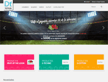 Tablet Screenshot of distribucionestextiles.com